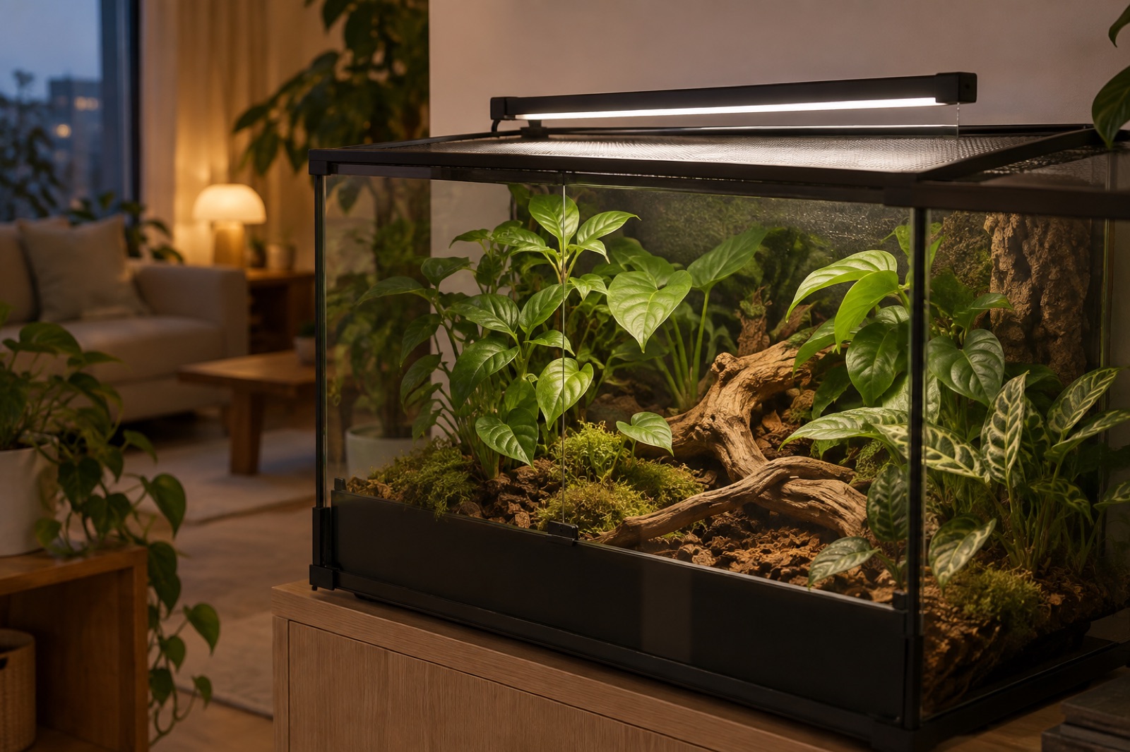 조명 위치와 열 확인